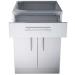 Sunstone 24 Inch 304 Stainless Steel Double Door  and  Drawer Combo Base Cabinet