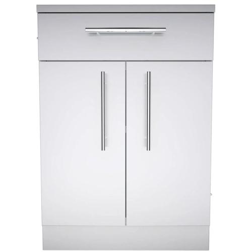 Sunstone 24 Inch 304 Stainless Steel Double Door  and  Drawer Combo Base Cabinet