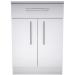 Sunstone 24 Inch 304 Stainless Steel Double Door  and  Drawer Combo Base Cabinet