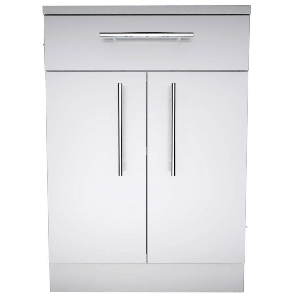 Sunstone 24 Inch 304 Stainless Steel Double Door  and  Drawer Combo Base Cabinet