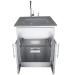 Sunstone 24 Inch 304 Stainless Steel Double Door  and  Drawer Combo Base Cabinet