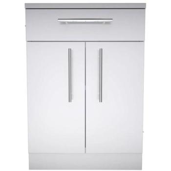 Sunstone Grills 24 Inch 304 Stainless Steel Double Door and Drawer Combo Base Cabinet SBC24CDD350