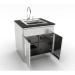Sunstone 30 Inch 304 Stainless Steel Double Door  and  Drawer Combo Base Cabinet