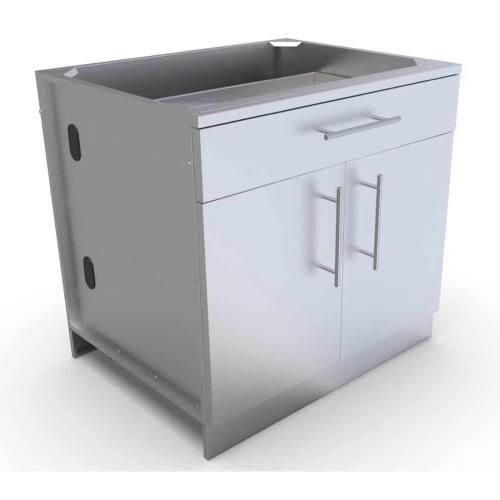 Sunstone 36 Inch 304 Stainless Steel Double Door  and  Drawer Combo Base Cabinet