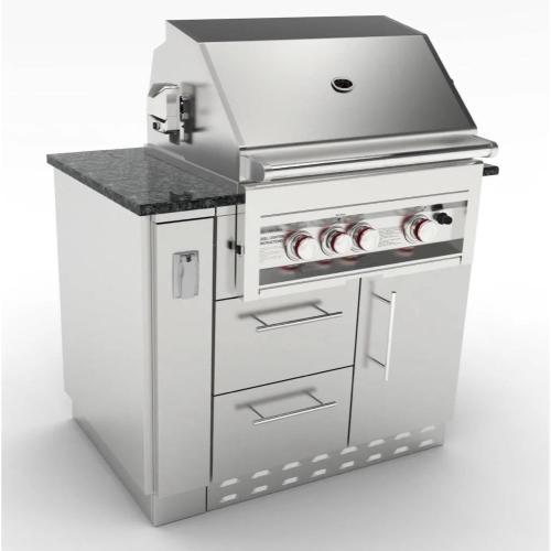 Sunstone 6 Inch 304 Stainless Steel Spacer Base Cabinet with Electrical Boxes