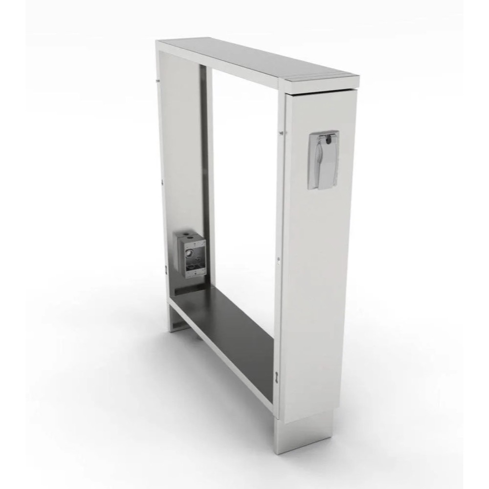 Sunstone 6 Inch 304 Stainless Steel Spacer Base Cabinet with Electrical Boxes
