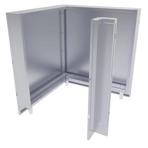 Sunstone Grills 31 Inch 304 Stainless Steel 90 Degree Base Cabinet Back Panel