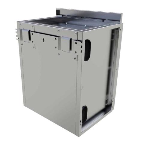 Sunstone 18 Inch 304 Stainless Steel Left Hinged Single Door Upper Wall Cabinet