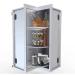 Sunstone Grills 24 Inch 304 Stainless Steel Full Height Upper Wall Corner Cabinet with Swivel Shelves
