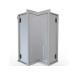 Sunstone Grills 24 Inch 304 Stainless Steel Full Height Upper Wall Corner Cabinet with Swivel Shelves