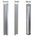 Sunstone Grills 3 Inch 304 Stainless Steel 90 Degree Corner Spacer Panel for Full Height Upper Wall Cabinet
