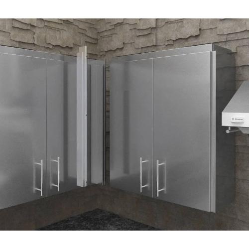 Sunstone Grills 3 Inch 304 Stainless Steel Spacer Panel for Full Height Upper Wall Cabinet