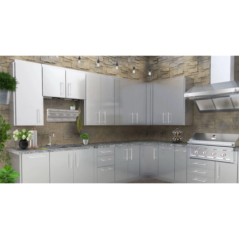 Sunstone Grills 12 Inch 304 Stainless Steel Crown Molding Panel for Upper Wall Cabinet