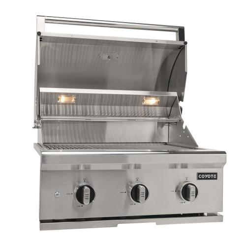 Coyote C Series 30 inch 3 Burner Built In Propane Gas Grill