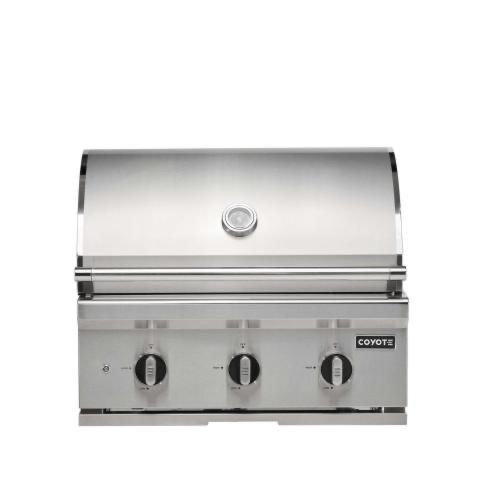 Coyote C Series 30 inch 3 Burner Built In Propane Gas Grill