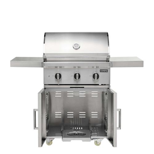 Coyote C Series 30 inch 3 Burner Freestanding Propane Gas Grill