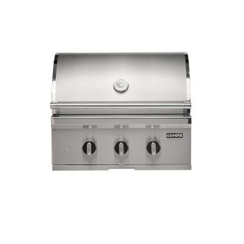 Coyote SL Series 30 Inch 2 Burner Built In Propane Gas Grill with Sear Burner and Rotisserie350