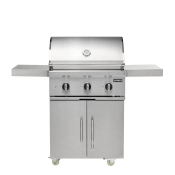 Coyote SL Series 30 Inch 2 Burner Freestanding Gas Grill with Sear Burner and Rotisserie350