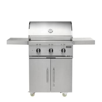 Coyote SL Series 30 Inch 2 Burner Freestanding Propane Gas Grill with Sear Burner and Rotisserie C3SL30LP C3C30CART350