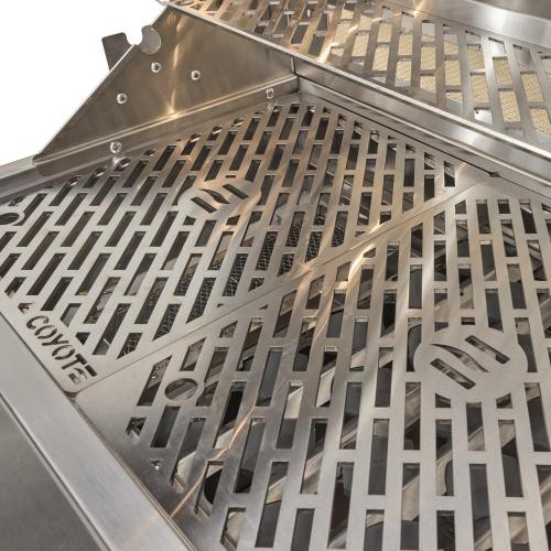 Coyote SL Series 30 Inch 2 Burner Freestanding Propane Gas Grill with Sear Burner  and  Rotisserie