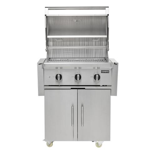 Coyote SL Series 30 Inch 2 Burner Freestanding Natural Gas Grill with Sear Burner  and  Rotisserie