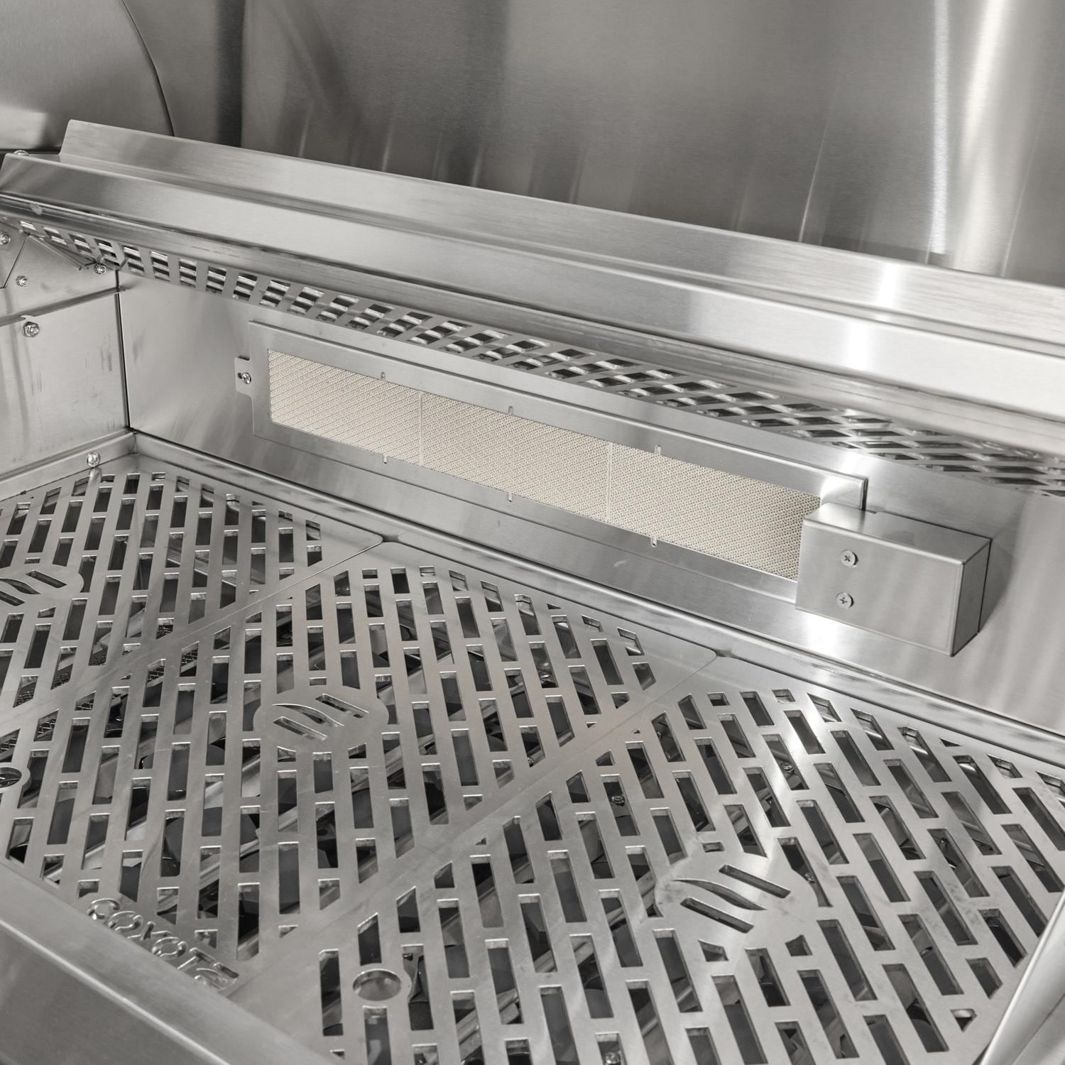 Coyote SL Series 36 Inch 4 Burner Built In Natural Gas Grill with Sear Burner  and  Rotisserie