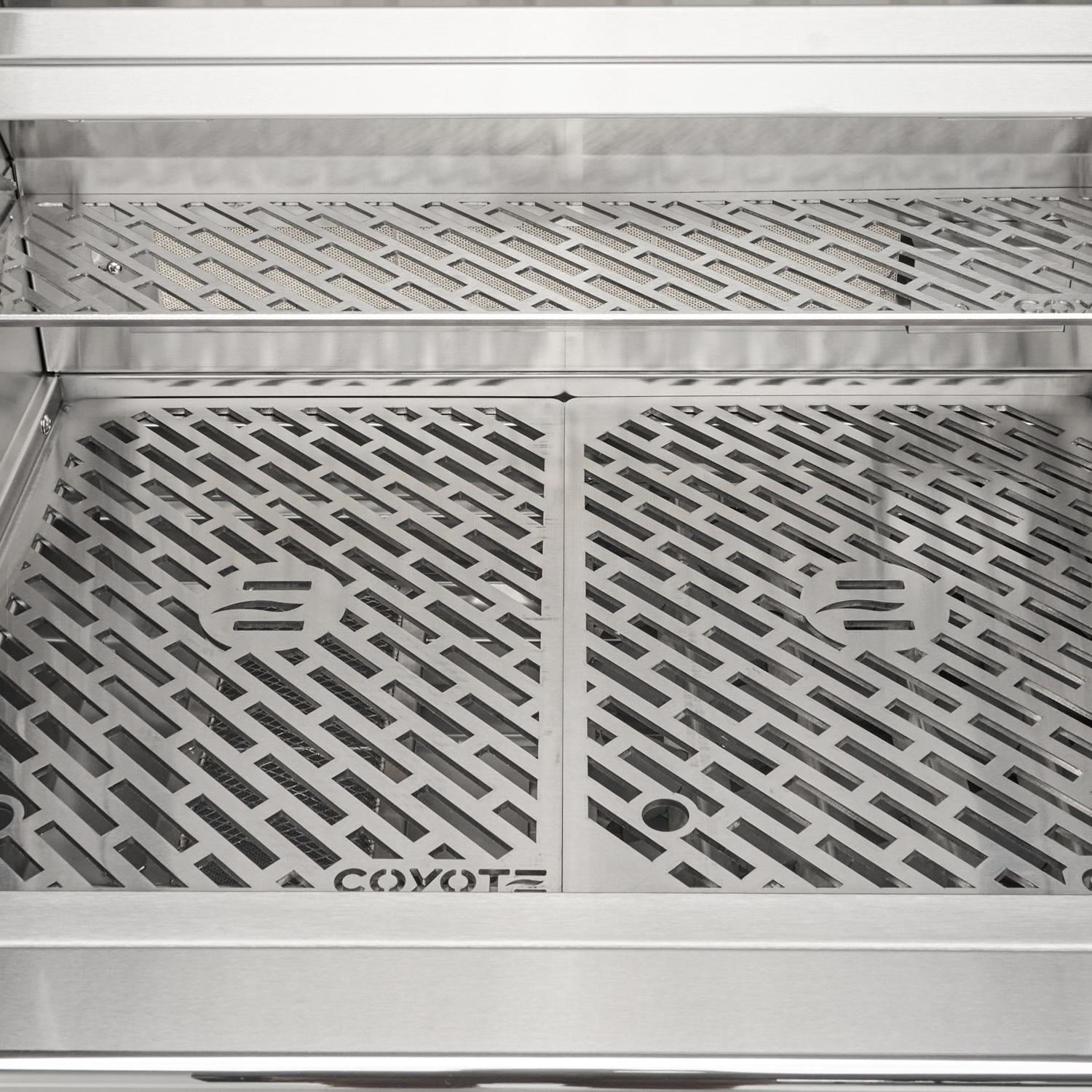 Coyote SL Series 36 Inch 4 Burner Freestanding Natural Gas Grill with Sear Burner  and  Rotisserie