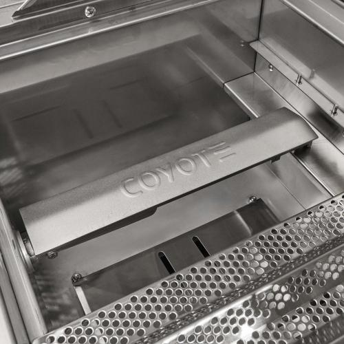 Coyote 50 Inch 2 Burner Freestanding Natural Gas  and  Charcoal Dual Fuel Hybrid Grill
