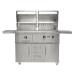 Coyote 50 Inch 2 Burner Freestanding Natural Gas  and  Charcoal Dual Fuel Hybrid Grill