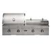 Coyote 50 Inch 4 Burner Built In Natural Gas  and  Flat Top Grill Combo
