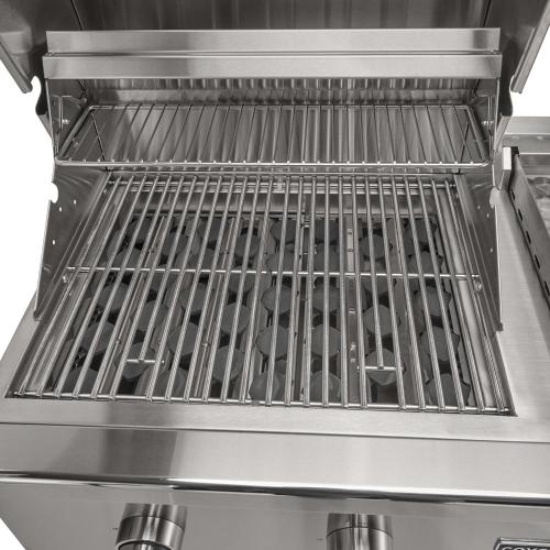 Coyote 50 Inch 4 Burner Freestanding Propane Gas  and  Flat Top Grill Combo