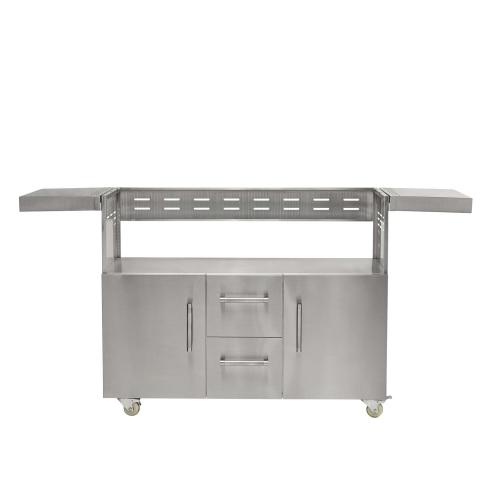 Coyote 50 Inch 4 Burner Freestanding Propane Gas  and  Flat Top Grill Combo