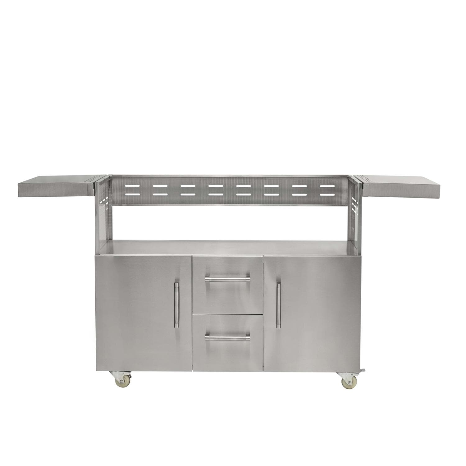 Coyote 50 Inch 4 Burner Freestanding Propane Gas  and  Flat Top Grill Combo