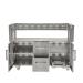 Coyote 50 Inch 4 Burner Freestanding Natural Gas  and  Flat Top Grill Combo