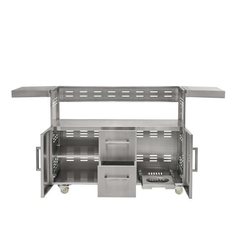 Coyote Grill Cart for 50 Inch Hybrid or Combo Grill