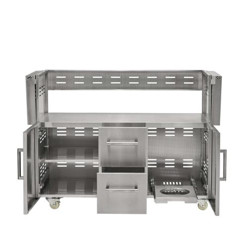 Coyote Grill Cart for 50 Inch Hybrid or Combo Grill