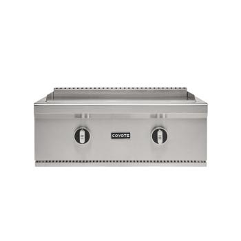 Coyote 30 Inch 2 Burner Built In Gas Commercial Style Flat Top Grill350
