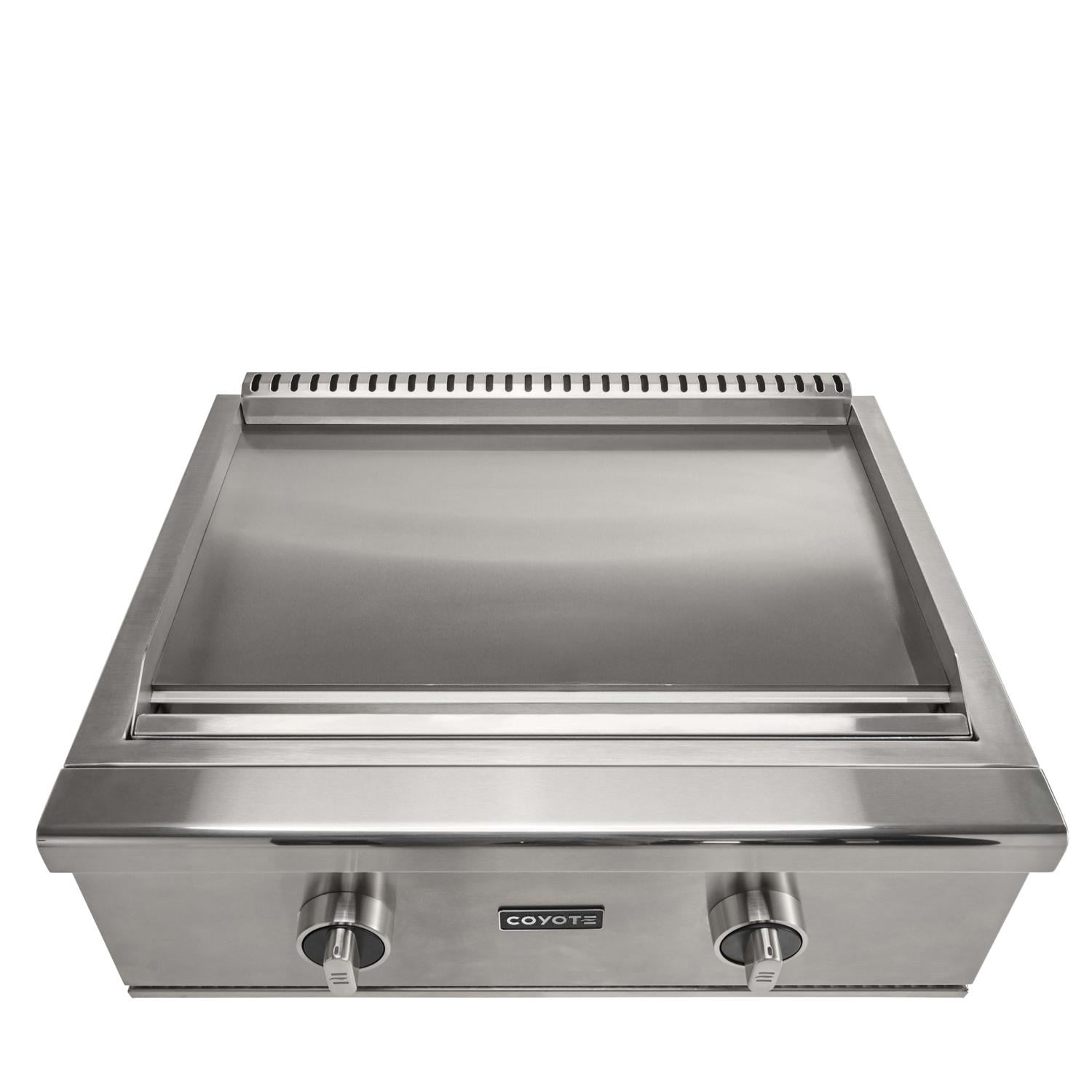 Coyote 30 Inch 2 Burner Built In Propane Gas Commercial Style Flat Top Grill
