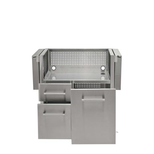 Coyote Grill Cart for C3FTG30 30 Inch Flat Top Grills