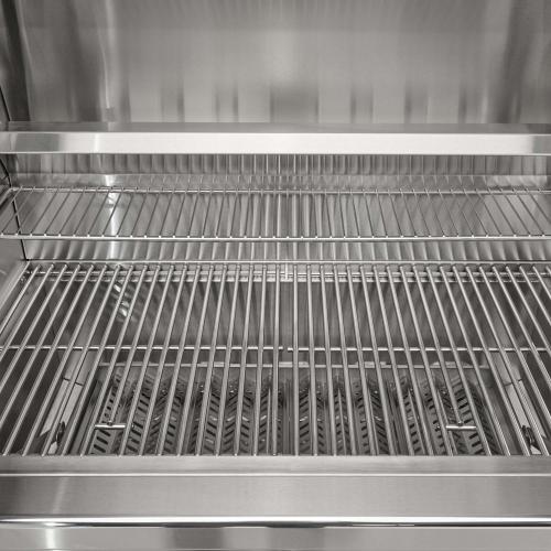 Coyote 36 Inch Built In Stainless Steel Charcoal Grill with Adjustable Charcoal Tray