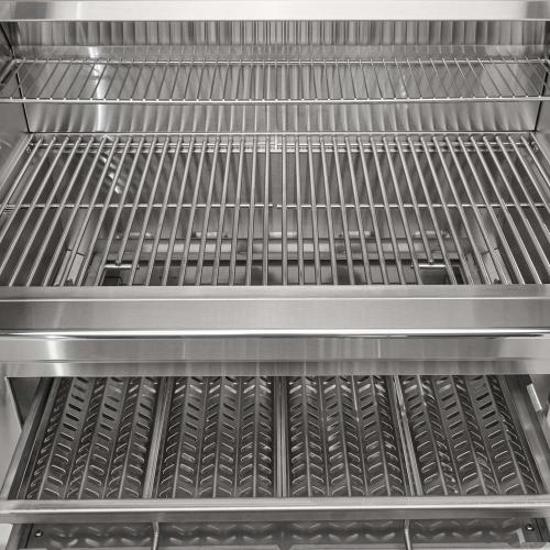 Coyote 36 Inch Built In Stainless Steel Charcoal Grill with Adjustable Charcoal Tray