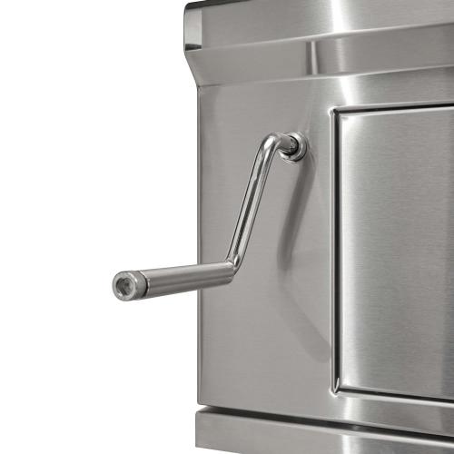 Coyote 36 Inch Built In Stainless Steel Charcoal Grill with Adjustable Charcoal Tray