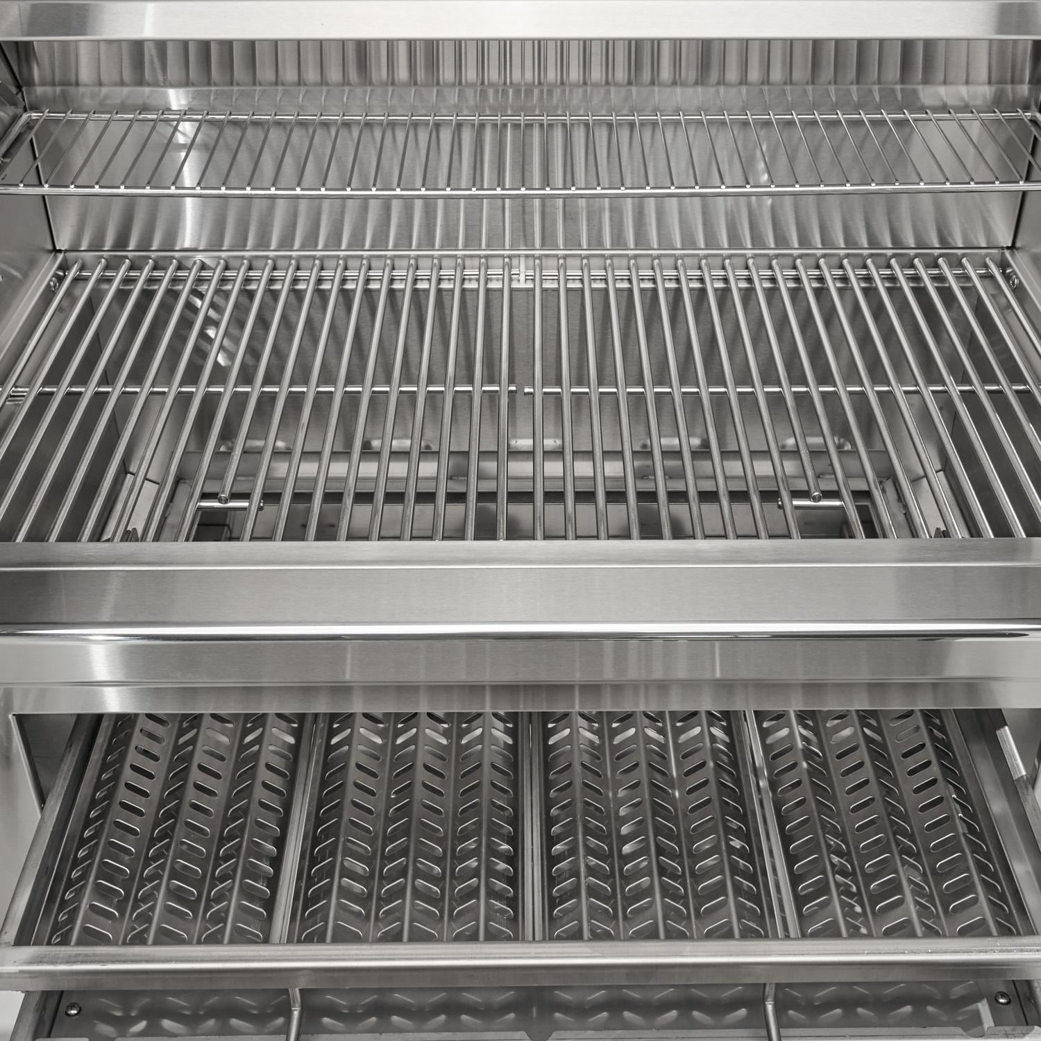 Coyote 36 Inch Freestanding Stainless Steel Charcoal Grill with Adjustable Charcoal Tray