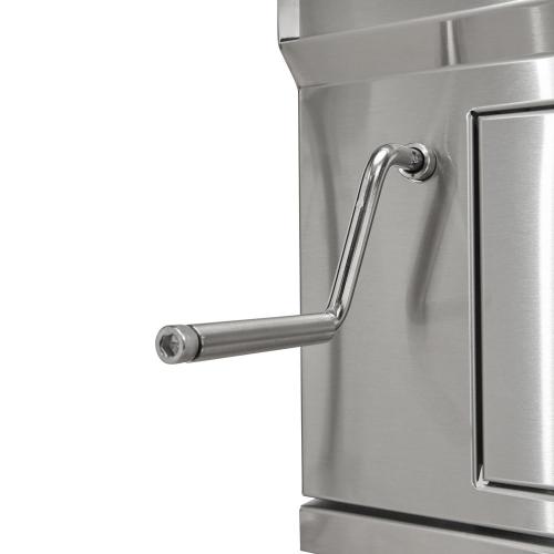 Coyote 36 Inch Freestanding Stainless Steel Charcoal Grill with Adjustable Charcoal Tray