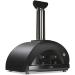 Coyote DUOMO 40 Inch Countertop Wood Fired Outdoor Pizza Oven   Matte Black