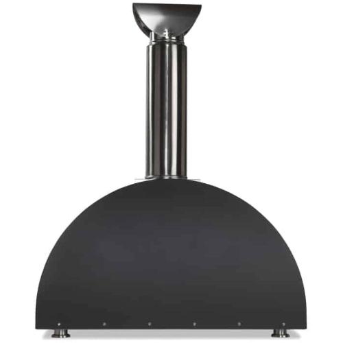 Coyote DUOMO 40 Inch Countertop Wood Fired Outdoor Pizza Oven   Matte Black