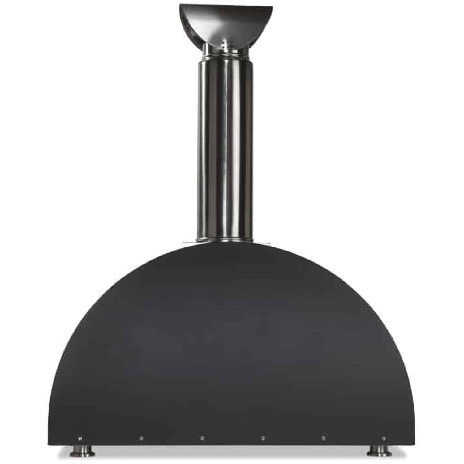 Coyote DUOMO 40 Inch Countertop Wood Fired Outdoor Pizza Oven   Matte Black