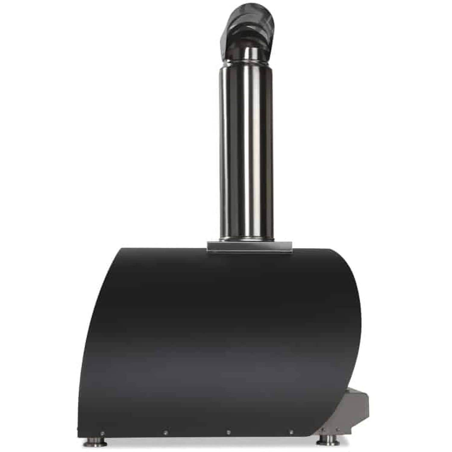 Coyote DUOMO 40 Inch Countertop Wood Fired Outdoor Pizza Oven   Matte Black
