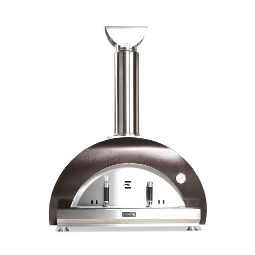 Coyote DUOMO 40 Inch Countertop Wood Fired Outdoor Pizza Oven   Copper