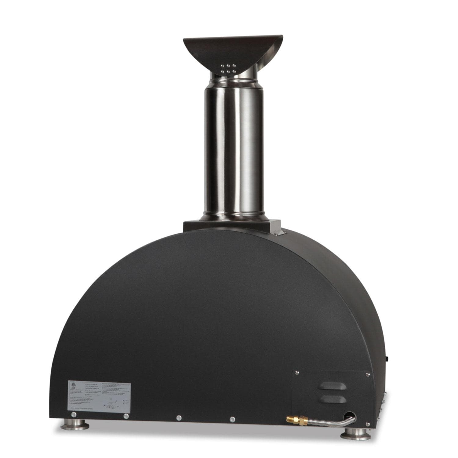 Coyote 30 Inch Countertop Hybrid Propane Gas  and  Wood Fired Multi Fuel Outdoor Pizza Oven   Matte Black